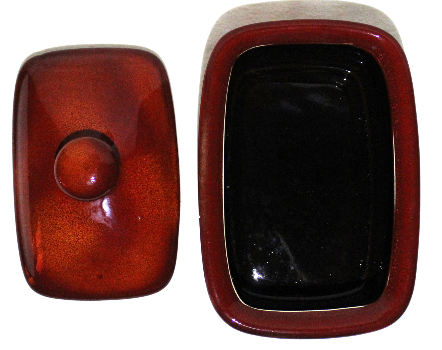 Butter Dish - Studio Poole Bamboo design