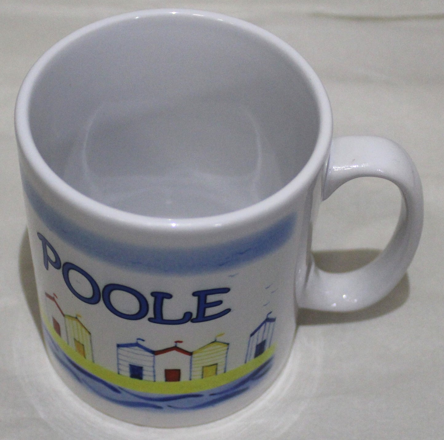 Poole Sublimation Mug - Studio Poole Beach Huts design