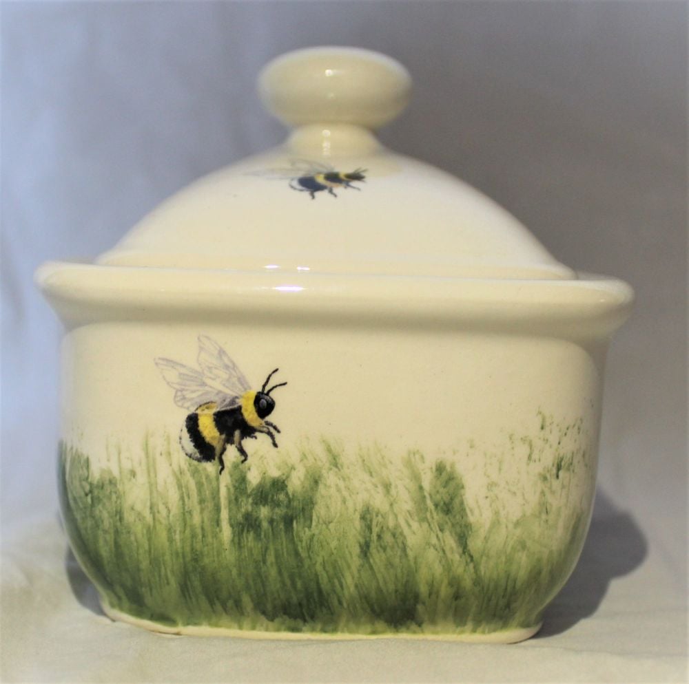 Butter Dish - Studio Poole Bees design