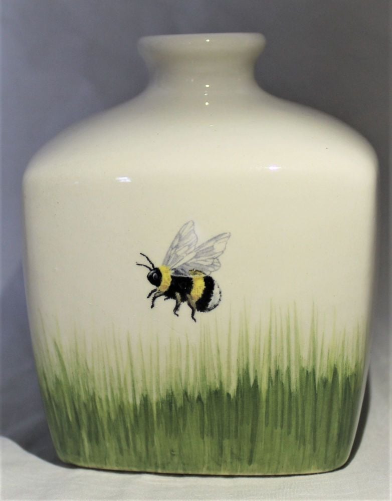 Square Bud vase - Bees design