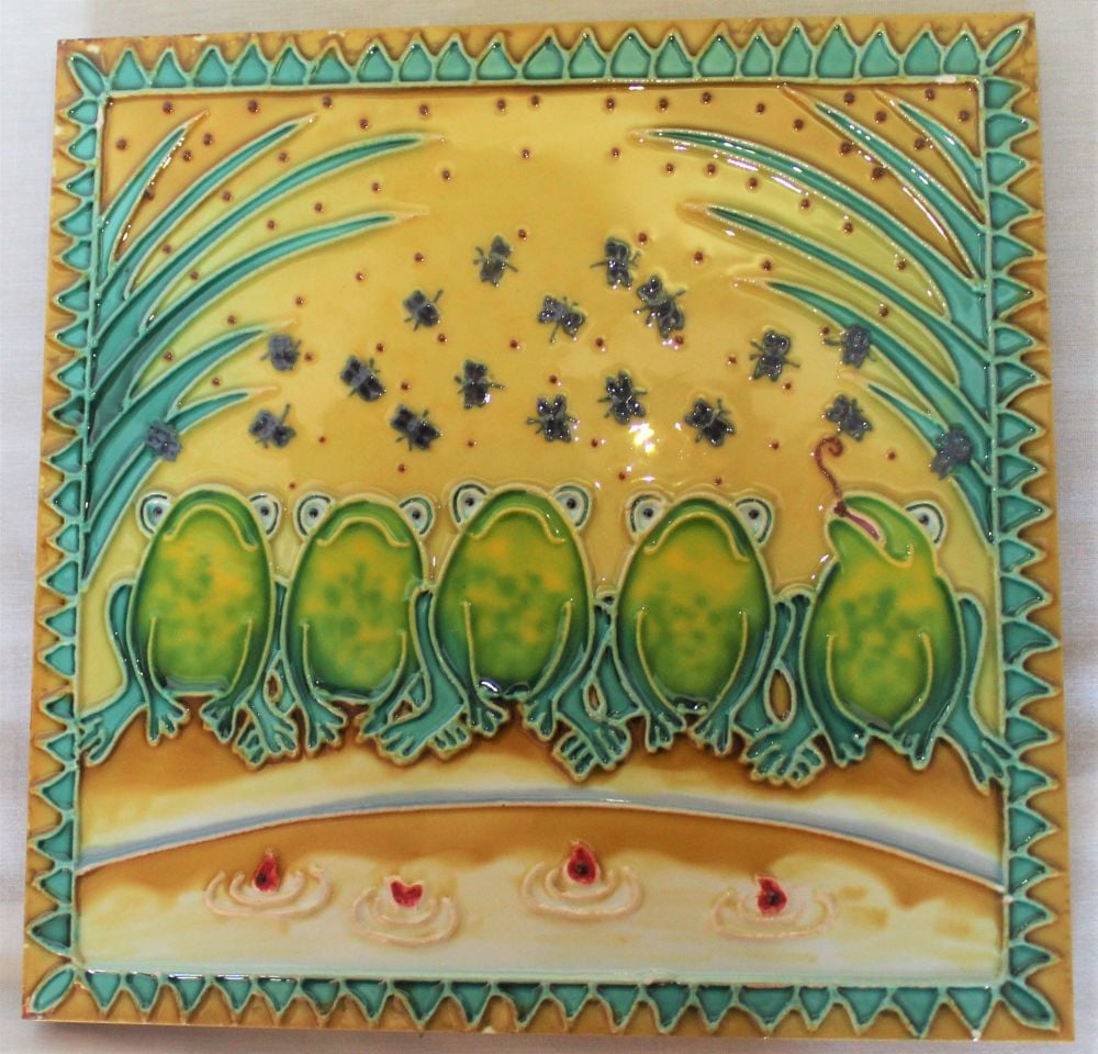 Ceramic Trivet - Fly Fishing