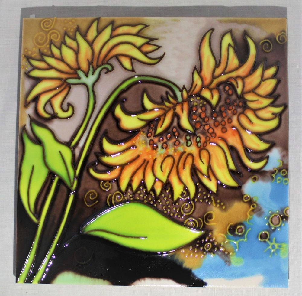 Ceramic Trivet - Sunflower