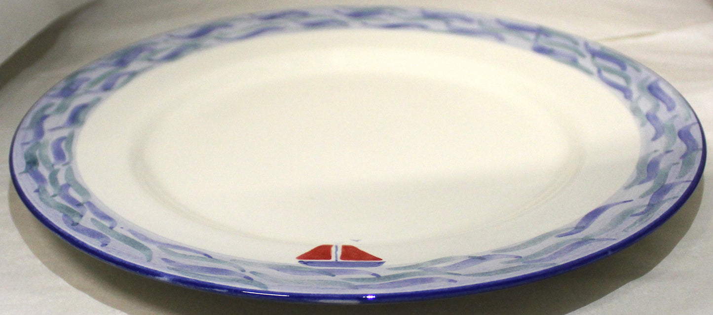 Dinner Plate - Studio Poole Boats design