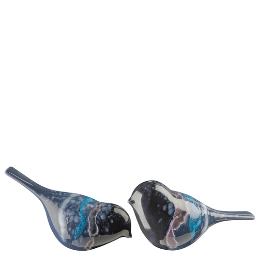 Pair of Poole Birds - Celestial design