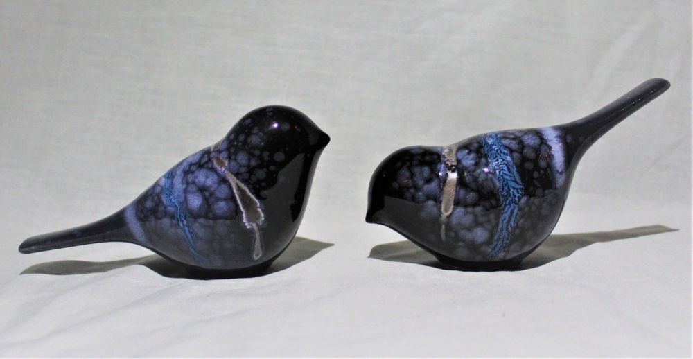 Pair of Poole Birds - Celestial design