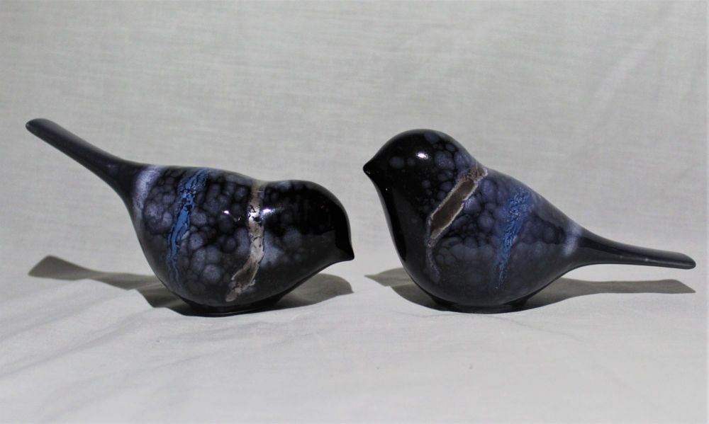 Pair of Poole Birds - Celestial design