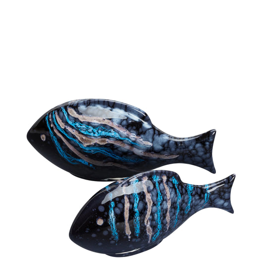 Pair of Poole Fish- Celestial design