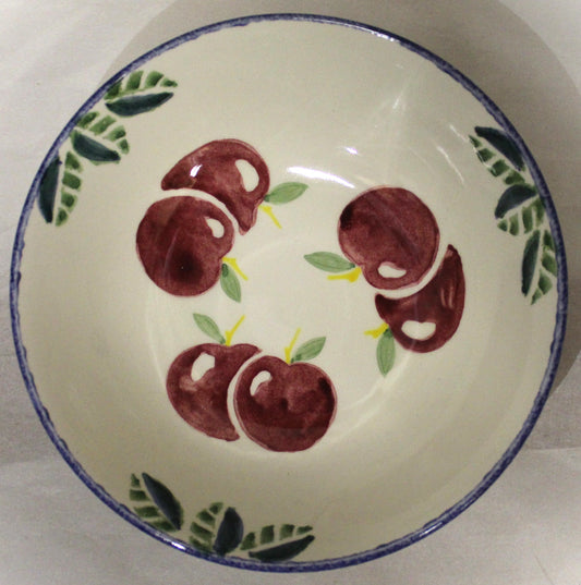Breakfast Bowl - Studio Poole Dorset Fruits Apples design