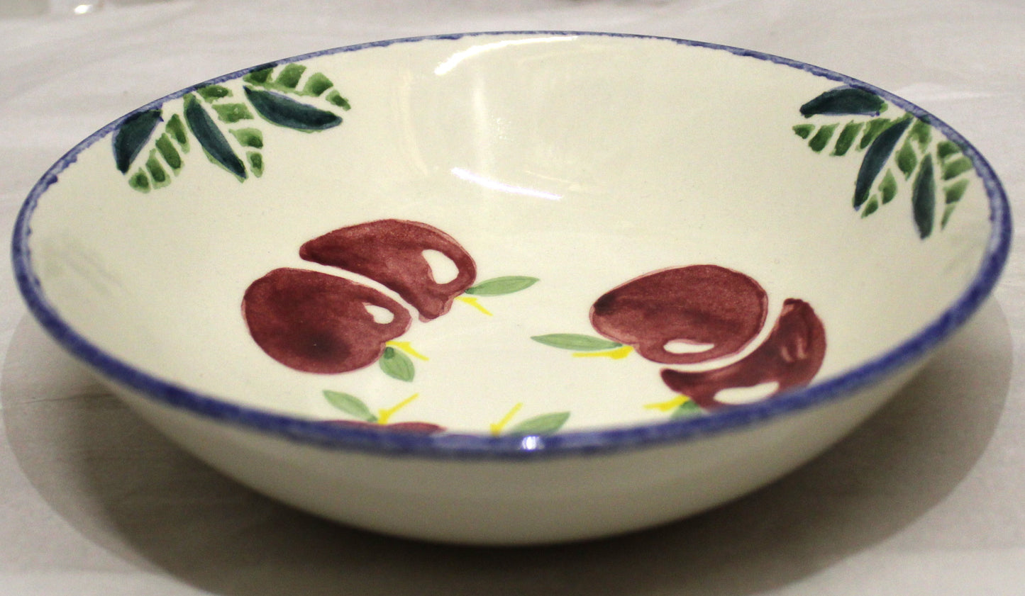 Breakfast Bowl - Studio Poole Dorset Fruits Apples design