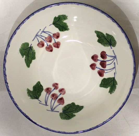 Breakfast Bowl - Studio Poole Dorset Fruits Cherries design
