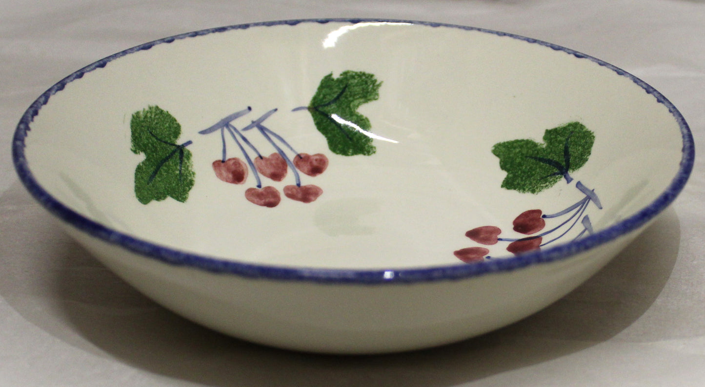 Breakfast Bowl - Studio Poole Dorset Fruits Cherries design