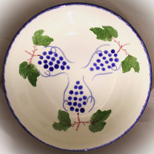 Breakfast Bowl - Studio Poole Dorset Fruits Grapes design