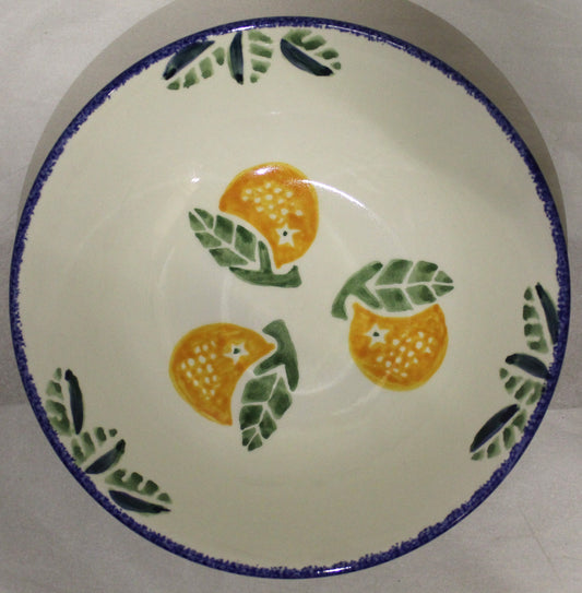 Breakfast Bowl - Studio Poole Dorset Fruits Oranges design