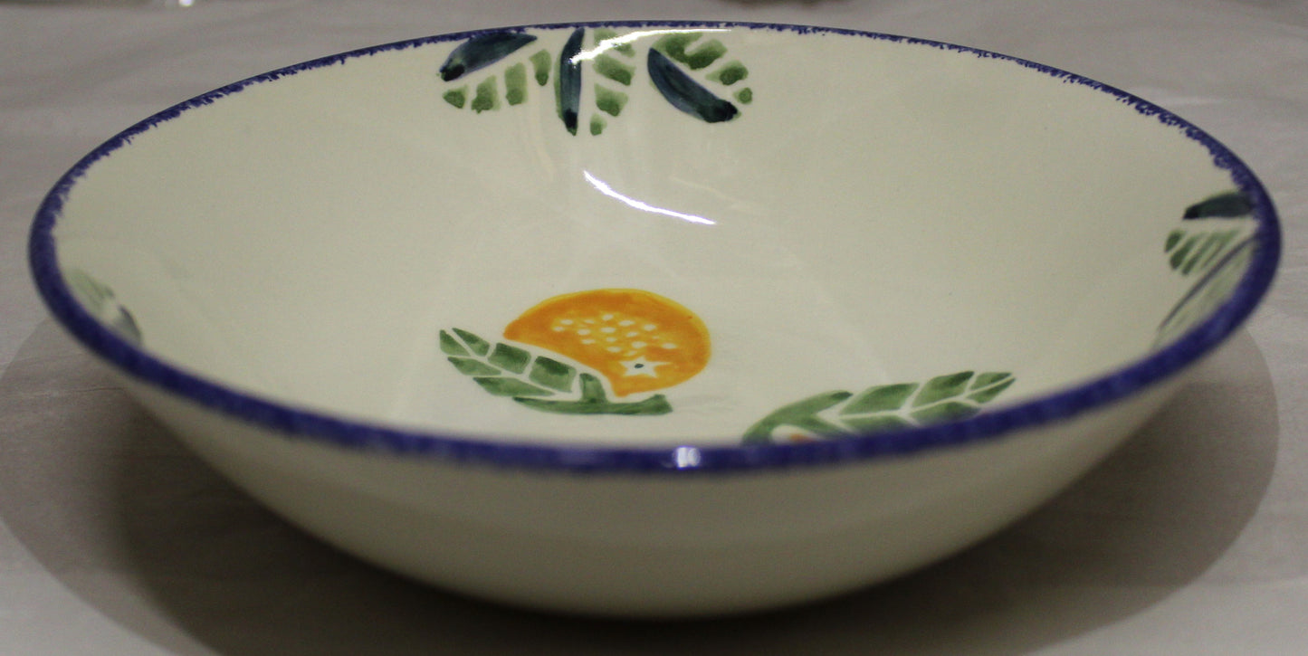 Breakfast Bowl - Studio Poole Dorset Fruits Oranges design