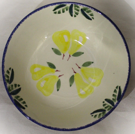 Breakfast Bowl - Studio Poole Dorset Fruits Pears design