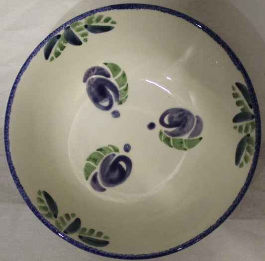 Breakfast Bowl - Studio Poole Dorset Fruits Plums design