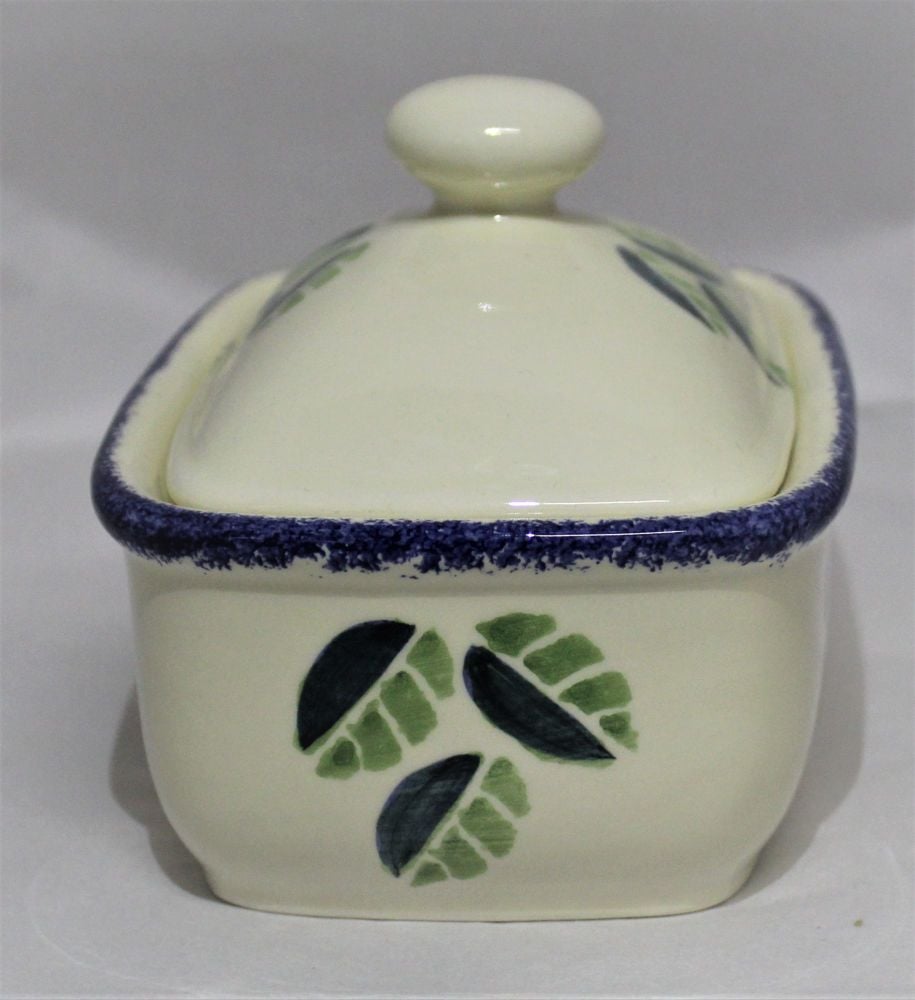 Butter Dish - Studio Poole Dorset Fruits design - Cherries