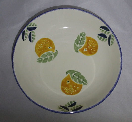 Pasta Bowl - Studio Poole Dorset Fruits Oranges design