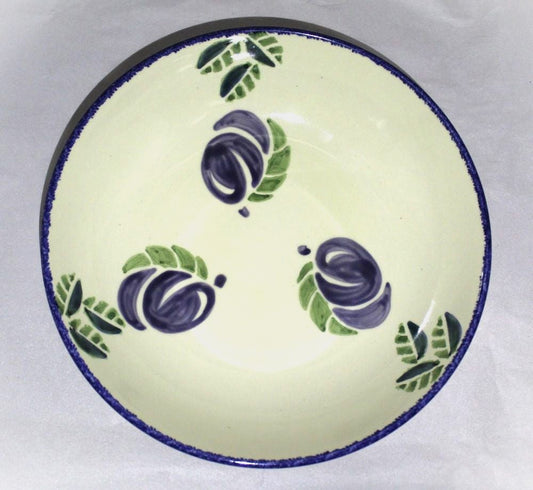 Pasta Bowl - Studio Poole Dorset Fruits Plums design