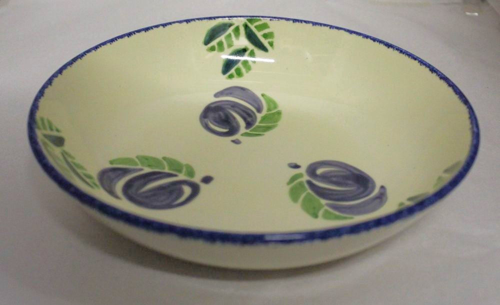 Pasta Bowl - Studio Poole Dorset Fruits Plums design