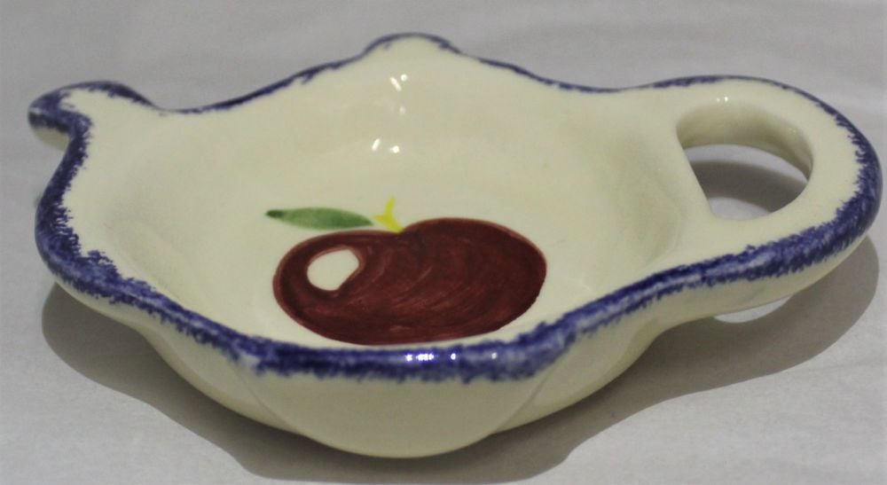 Tea Bag Tidy - Studio Poole Dorset Fruits Apples design