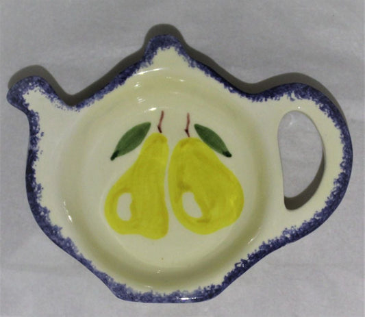 Tea Bag Tidy - Studio Poole Dorset Fruits Pears design