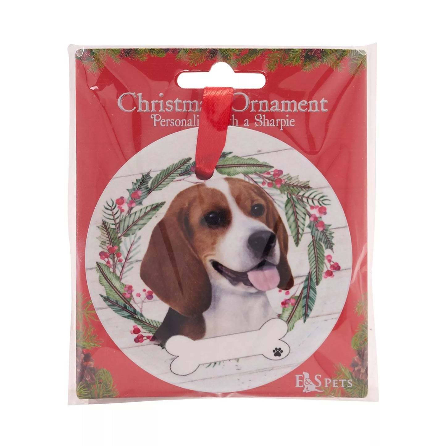 E&S Pets Beagle Hanging Wreath Decoration