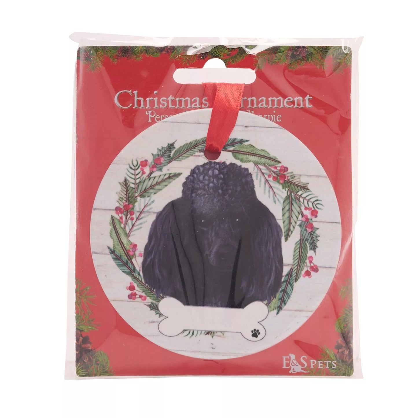 E&S Pets Poodle Hanging Wreath Decoration