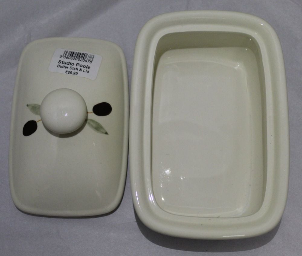 Butter Dish - Blue Fresco design