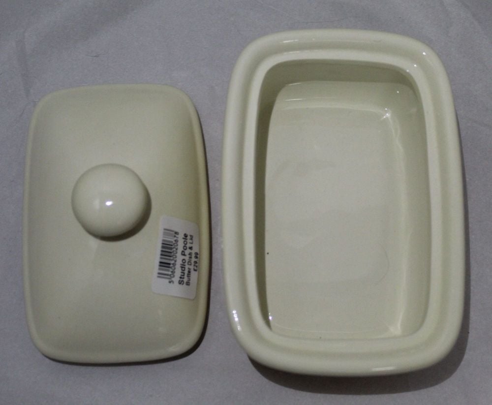 Butter Dish - Orange Fresco design (Also known as Red or Terracotta)