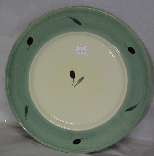 Dinner Plate - Green Fresco design