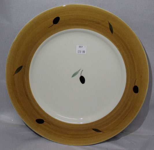 Dinner Plate - Orange Fresco design (Also Known as Red or Terracotta)