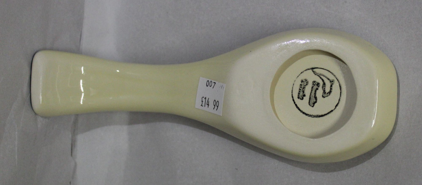 Small Spoon Rest - Blue Fresco design