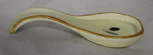 Small Spoon Rest - Orange Fresco design (Also known as Red or Terracotta)