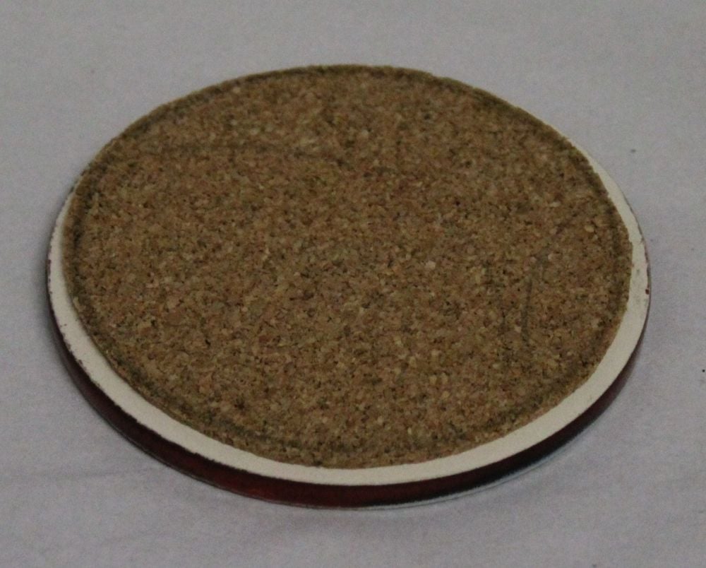 Ceramic hand painted coaster cork backed for protection  - Studio Poole Gemstones