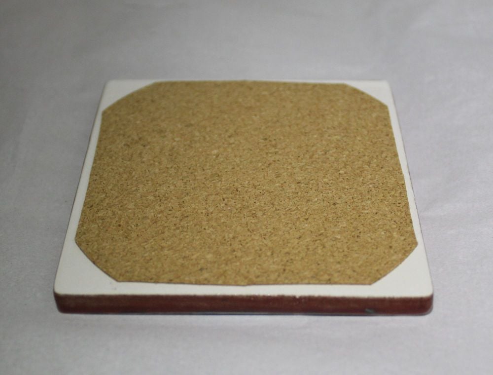 Coasters Cork backed - Set of 4 - Studio Poole Gemstones design