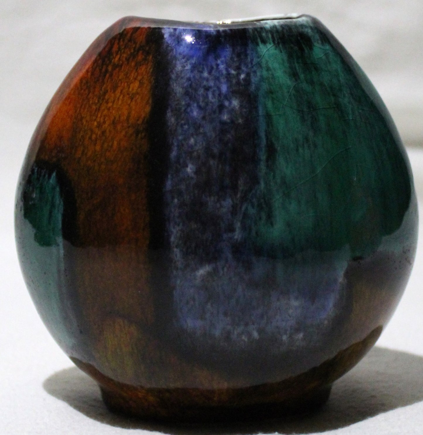 Hand-thrown, Mini Purse Vase - Gemstones design