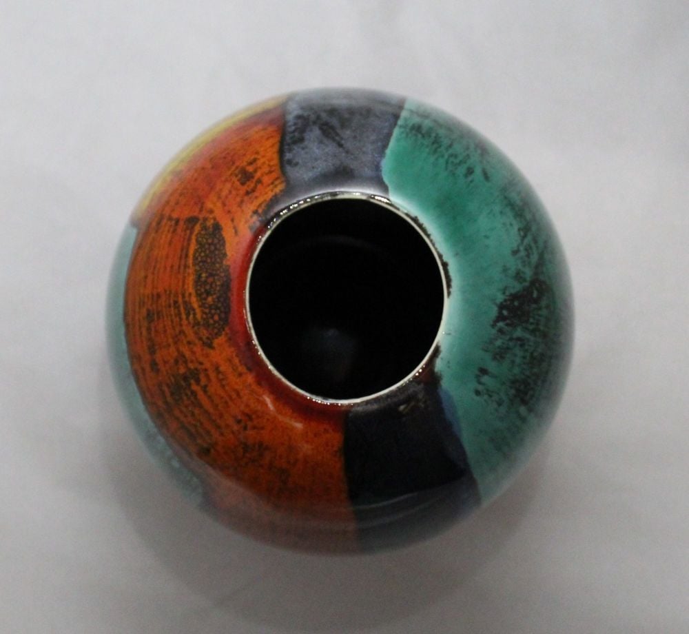 Ostrich egg Vase - Studio Poole Gemstones
