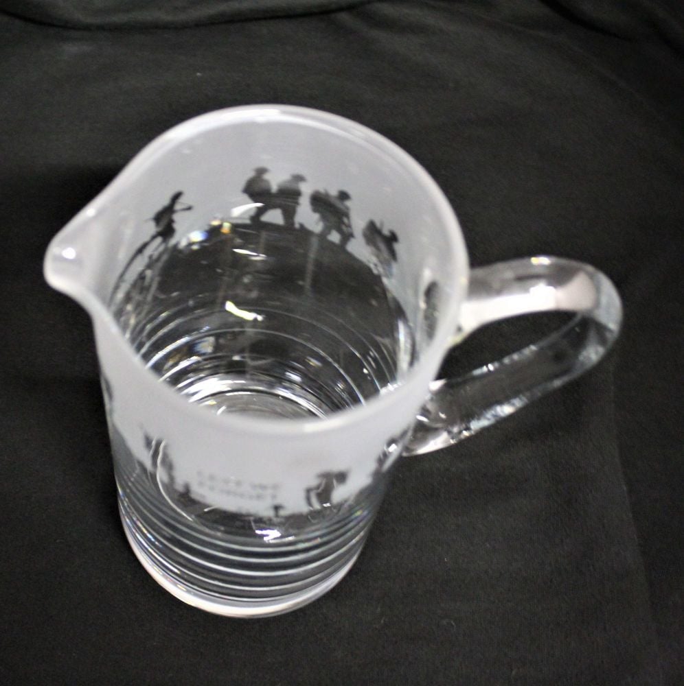 Glass Jug "Lest we forget"