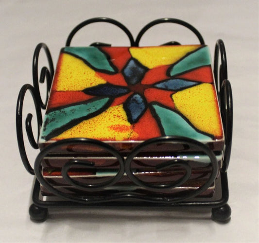 Coasters - Set of 4 - Studio Poole Harlequin design