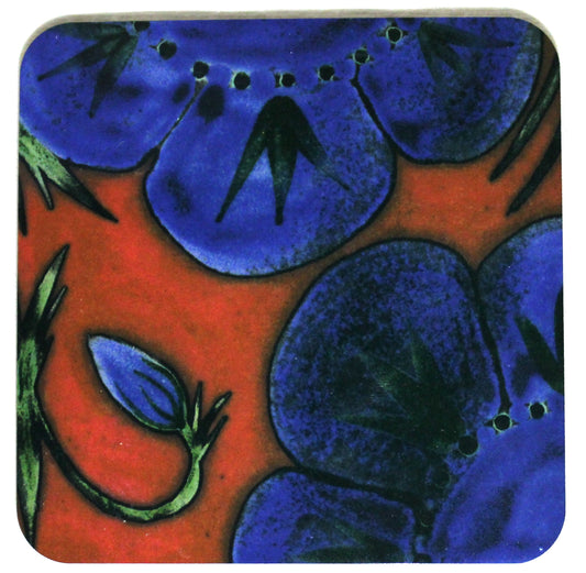 MDF Coaster - Studio Poole Himalayan Poppy design