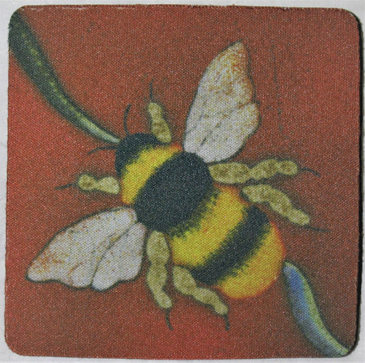 High density heat resistant Foam Coaster - Studio Poole Red Bees design