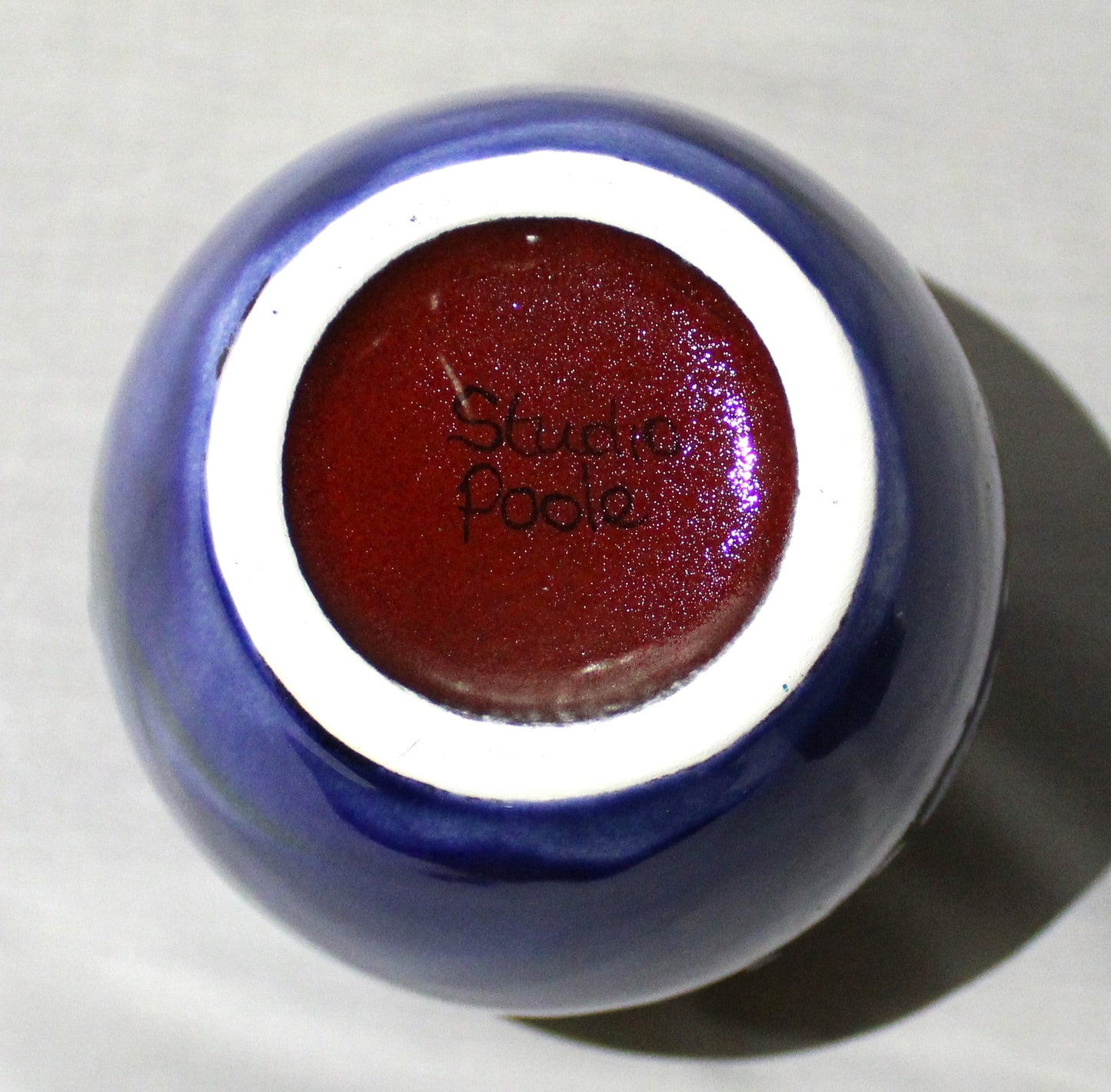 Ostrich egg Vase - Studio Poole Wild Poppy