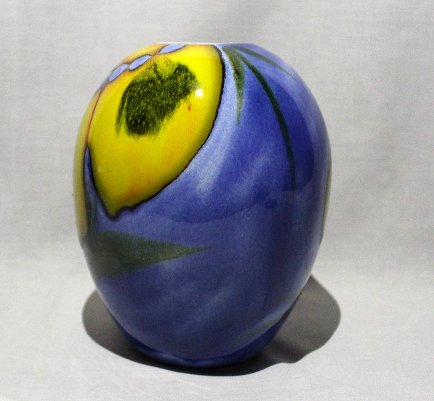 Ostrich egg Vase - Studio Poole Wild Poppy