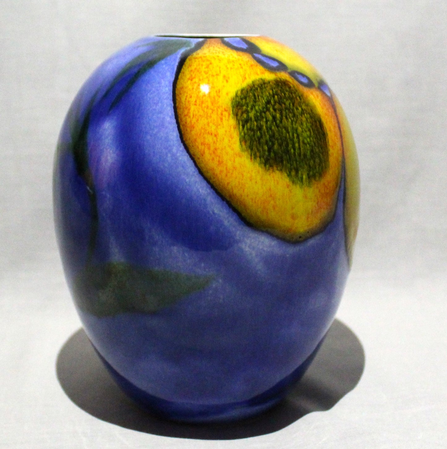 Ostrich egg Vase - Studio Poole Wild Poppy