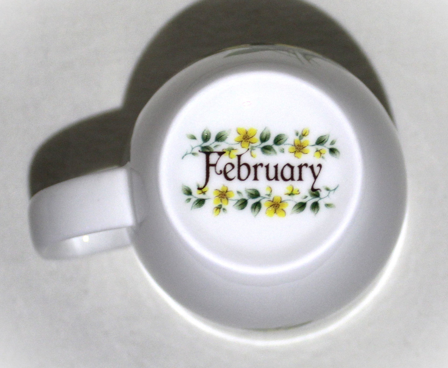 Bone China Floral Birth Month Mug - February