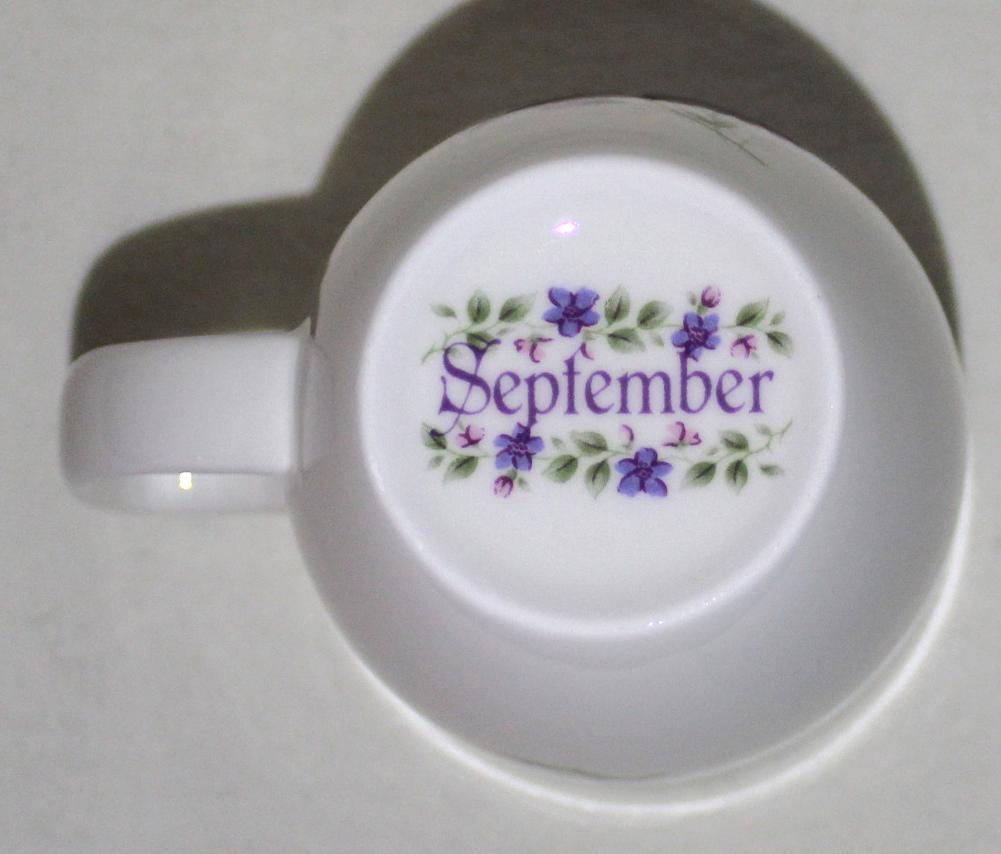 Bone China Floral Birth Month Mug - September