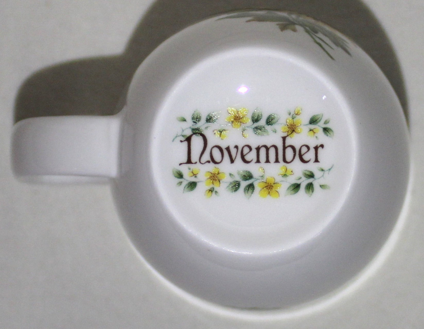 Bone China Floral Birth Month Mug - November