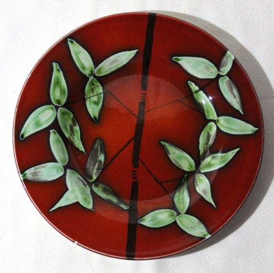 8.5in Display Plate - Studio Poole Bamboo design
