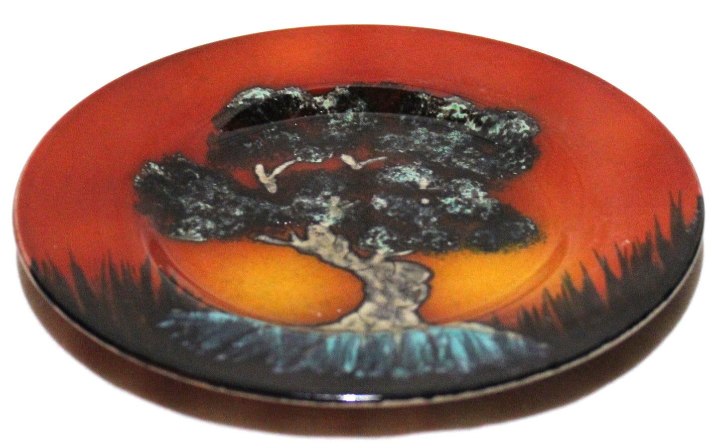 Display Plate - Studio Poole Bonsai Tree design